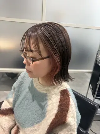 ショート ayano /レイヤー/艶カラーのヘアスタイル