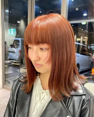 セミロング カラー iLi🫧kim ryongna🦋のヘアスタイル