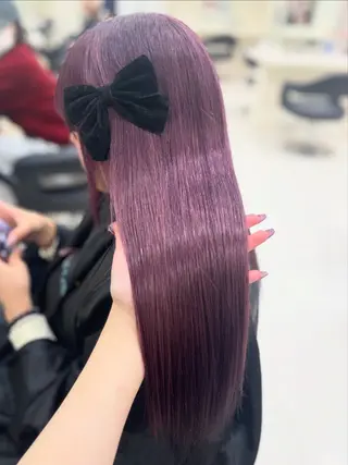 カラー ベージュ・ラベンダー カラー🎀りりのヘアスタイル