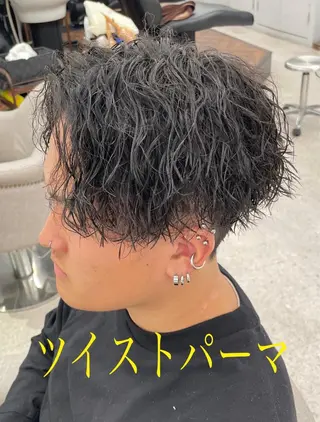 パーマ メンズ メンズスタイリスト✨ 助川龍哉のヘアスタイル