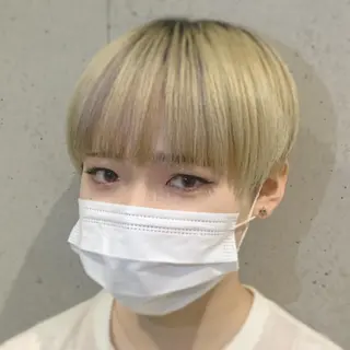 ショート カラー ヘアアレンジ メンズ アニメ髪・ウルフ🦇 樋口莉夏のヘアスタイル