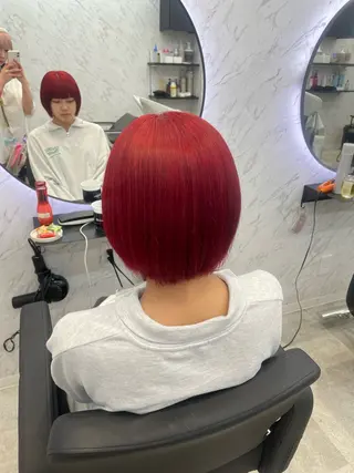 ショート カラー 韓国ヘア🎀 /♡𝓝𝓸𝓪♡のヘアスタイル