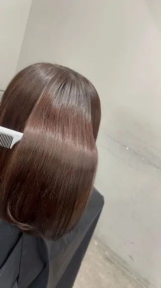 ミディアム juhl/髪質改善/ 縮毛矯正/遠藤航平のヘアスタイル