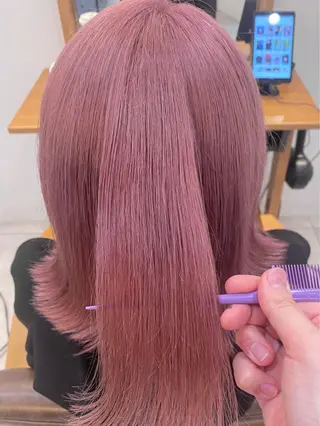 ミディアム akina*ブリーチ ♡トレンドヘアのヘアスタイル