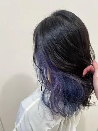 ミディアム ハイトーンカラー🌈 メンズパーマ鈴木康平のヘアスタイル