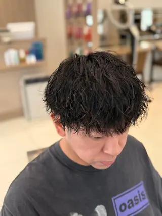 パーマ メンズ ブリーチ/パーマ 縮毛/レイヤーaoiのヘアスタイル