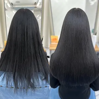 ロング 髪質改善🩵縮毛矯正 代々木/木下のヘアスタイル