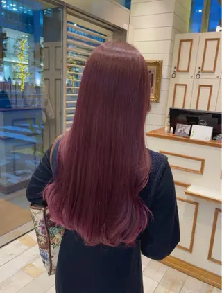カラー Miwa🦋渋谷/ 透明感カラー/セットのヘアスタイル