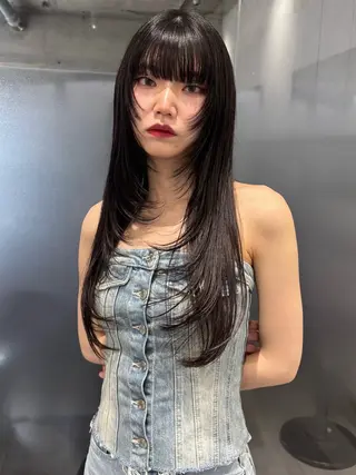 ロング 表参道レイヤー Kinoのヘアスタイル