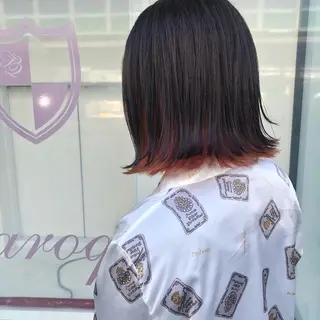 ミディアム カラー 相川 愛実のヘアスタイル