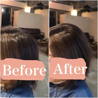 ミディアム パーマ RHAIRSALON 西山梓のヘアスタイル