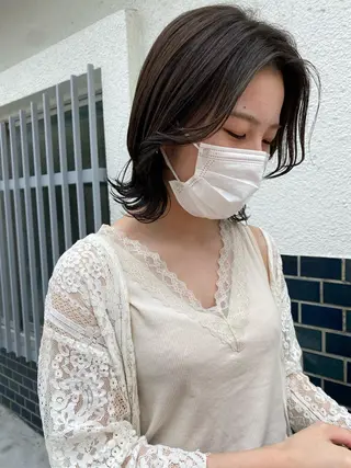 ミディアム カラー お任せヘア☘️☘️ 及川渚のヘアスタイル