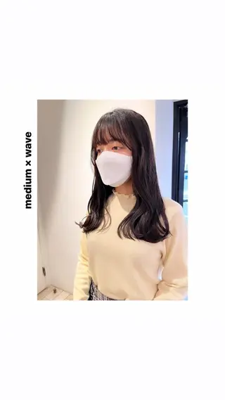 ミディアム カラー パーマ ヘアアレンジ メンズ キッズ ネイル マツエク・マツパ アイブロウ hiro【沿線で叶う 似合わせhair】のヘアスタイル