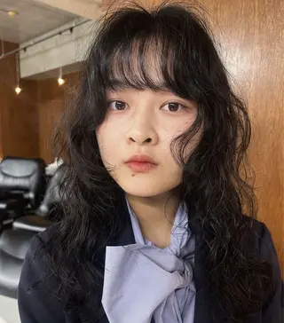 パーマ 柔らかいオリーブ🍃 カラーNatsumiのヘアスタイル