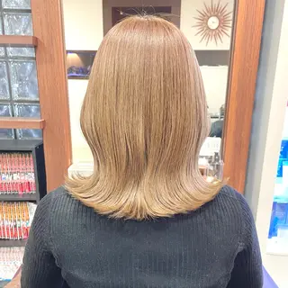 ミディアム カラー ヘアアレンジ キッズ さわ きょうすけ/ ボブ髪質改善ショートのヘアスタイル