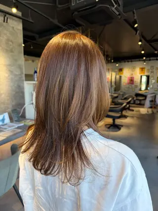 セミロング カラー ✨BLANCA SAYAKA✨のヘアスタイル