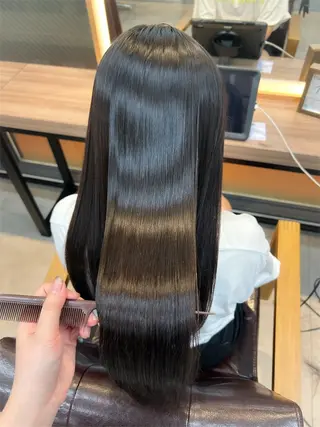 ロング パーマ レイヤー/ハイトーン 艶感/ririkaのヘアスタイル