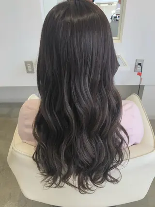 ロング カラー 宮崎 睦のヘアスタイル