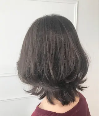 ミディアム カラー 黒神 浩之のヘアスタイル