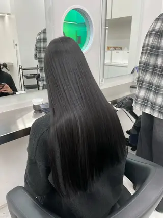 ロング カラー 中韓レイヤー/ ブラウン🤎はやとのヘアスタイル