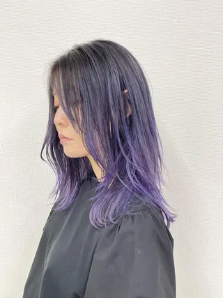 ミディアム カラー 志賀 大倫のヘアスタイル