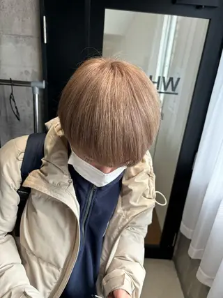 カラー ヘアアレンジ メンズ _WHITE / KENTOのヘアスタイル