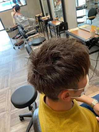 ショート カラー メンズ Belle hair Design青野大貴のヘアスタイル