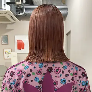 ミディアム カラー ブリーチモデル yumekaのヘアスタイル