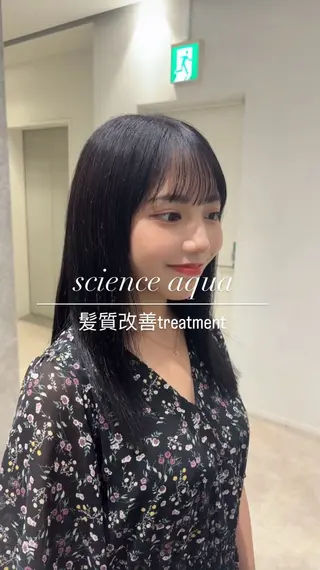 ミディアム 髪質改善ヘアケア 艶髪特化/上田のヘアスタイル