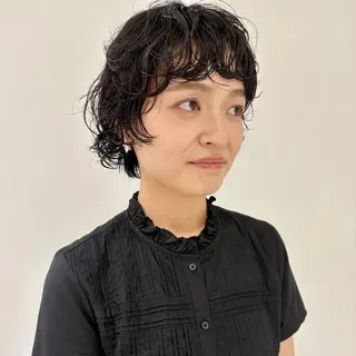 ショート カラー パーマ 🌿ショート🌿 パーマ🌿淳平のヘアスタイル