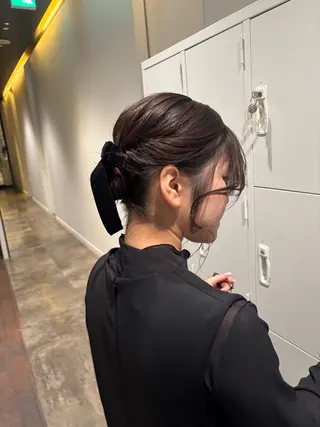 ミディアム ヘアアレンジ マンツーマン 縮毛矯正/マユコのヘアスタイル