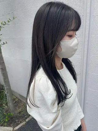 セミロング 梶原 真帆のヘアスタイル
