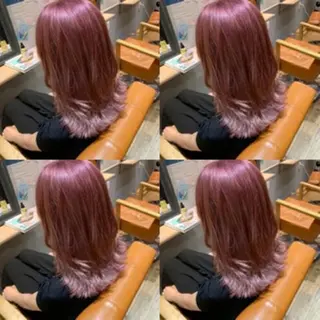 セミロング ✨縮毛矯正✖︎顔周り レイヤー✨ナカムラのヘアスタイル