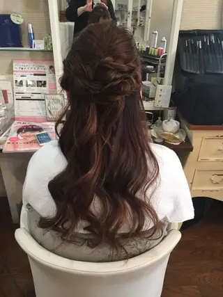 セミロング ヘアアレンジ 石丸 洋子のヘアスタイル