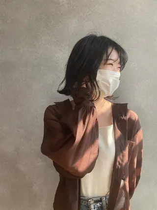 ミディアム 立野 希沙のヘアスタイル