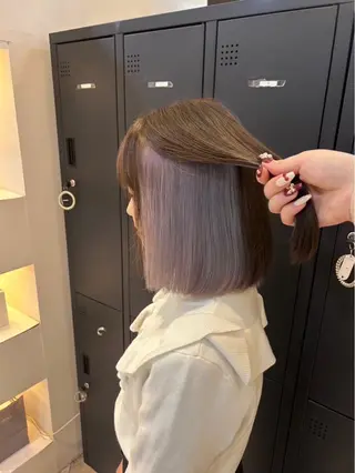 セミロング カラー 🫧カラーモデル募集 純菜🫧のヘアスタイル