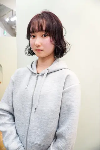 ミディアム カラー 名古屋カラーモデル/ 暖色カラー/リカのヘアスタイル