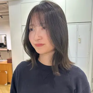 ミディアム カラー K-two 谷町店所属・K-two谷町❄️ hinaのヘアスタイル