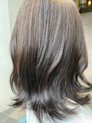 ミディアム カラー エクステ/ハイトーン /インナー礒野朱里のヘアスタイル