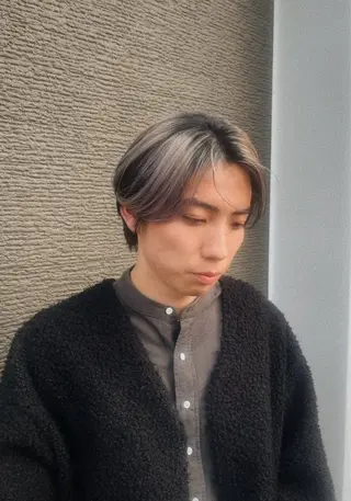 メンズ ブリーチ/透明感カラ ー Kaitoのヘアスタイル
