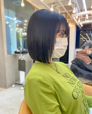 ショート カラー ♥️ボブ韓国風ヘア ♥️久保田夢美のヘアスタイル