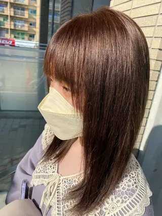 ミディアム カラー 浅野 匠のヘアスタイル