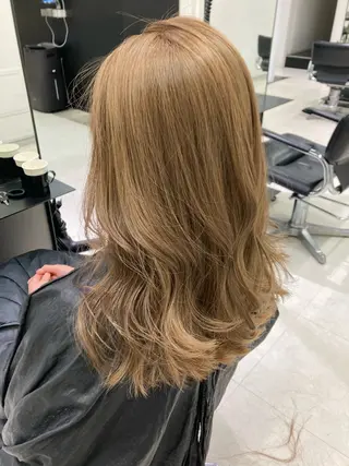 カラー 💖ブリーチなし透明 感💖ASAHIのヘアスタイル