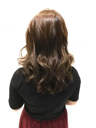 ミディアム カラー ヘアアレンジ ⭐️髪質改善⭐️ フジヒサゴウタのヘアスタイル