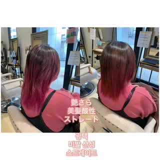 ミディアム 艶髪レイヤー上田 紗也🇰🇷💗のヘアスタイル