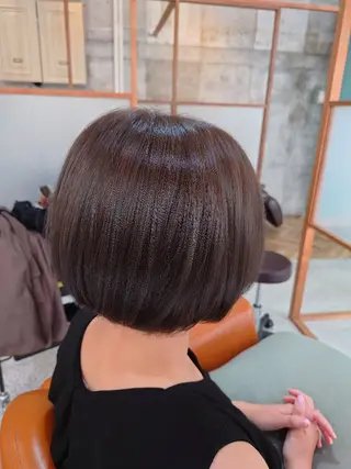 ショート 縮毛矯正✨艶髪　 シノハラ✨髪質改善のヘアスタイル
