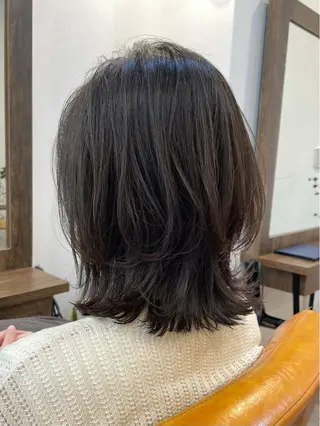 ミディアム ミディアムヘア🌼 さきのヘアスタイル