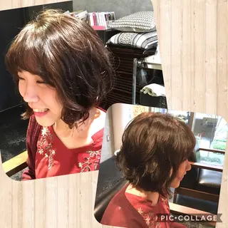 ショート カラー パーマ 石川 美幹のマツエク・マツパデザイン