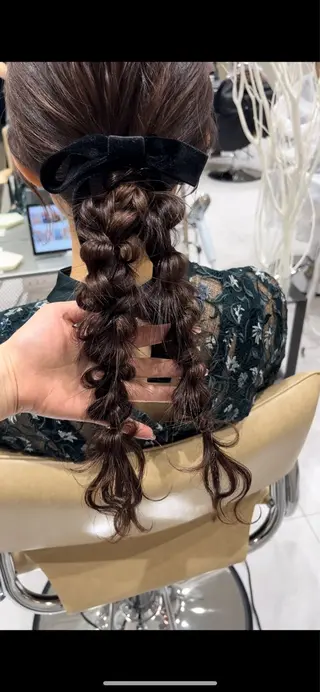 ロング バレイヤージュ/ヘア アレンジ/shionのヘアスタイル