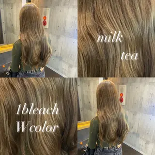 ロング 透明感ハイトーン カラー🦋🌧希咲のヘアスタイル